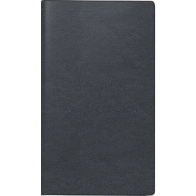 Abbildung von Brunnen Taschenkalender 753 8,7x15,3cm 1 Monat/2 Seiten Leder schwarz
