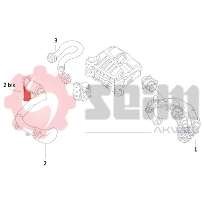 Abbildung von SEIM 982028 Ladeluftschlauch OPEL: Vivaro A Kastenwagen, Combi, RENAULT: TRAFIC 2 Bus, Kasten, Pritsche/Fahrgestell