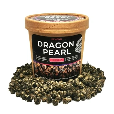 Abbildung von DRAGON PEARL Jasmine White Premium Tea Weißer Lose Tee DEKOND® (100g)