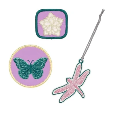 Abbildung von LÄSSIG Anhänger und Patches Set (3 Stk.) mit Druckknopf/School Dragonfly