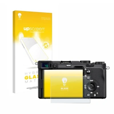 Abbildung von upscreen Entspiegelungs Schutzglas für Sony A7C Schutzfolie Matt, Glas Folie [mattierend, 9H Panzerschutz, Anti Fingerprint]