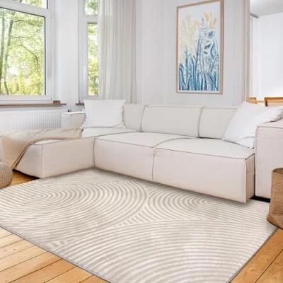 Abbildung von ASTRA Teppich &quot;Jules 253&quot;, rechteckig, 8 mm Höhe, Hoch Tief Struktur, Kurzflor, Wohnzimmer, Schlafzimmer
