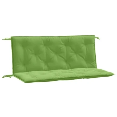 Abbildung von vidaXL Gartenbank Auflagen 2 STK. Melange Grün 120x50x7 cm Stoff