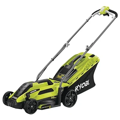 Abbildung von Ryobi RLM13E33S, Schubrasenmäher, 33 cm, 2 6 Rotorblätter, 35 l