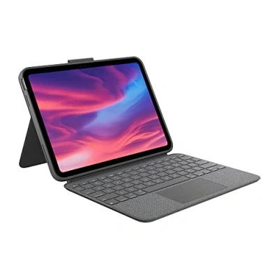 Abbildung von Logitech Combo Touch Apple iPad (2022) Toetsenbord Hoes AZERTY