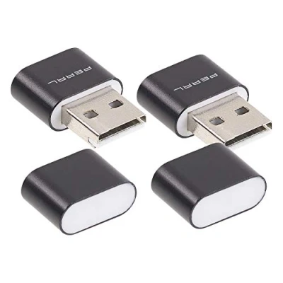 Abbildung von PEARL Mini USB Stick: 2er Set Cardreader für microSD(HC/XC) Karten bis 128 GB &amp; (Micro SD USB, Micro Reader, microSDHC Speicherkarten)
