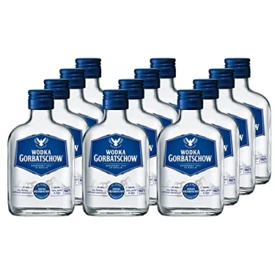Abbildung von Wodka Gorbatschow 37,5 Prozent vol. (12 x 0,2 l) Premium Vodka im Taschenformat milder Geschmack; ideal für Cocktails oder Longdrinks aber auch zum puren Genuss
