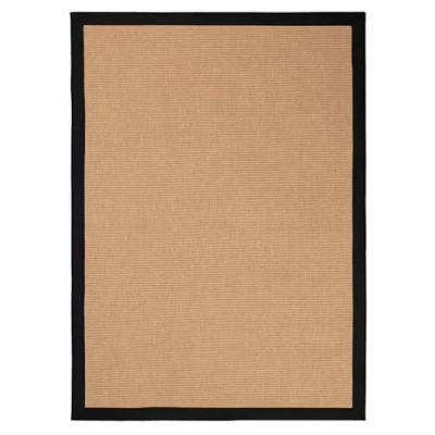 Abbildung von carpetfine Sisalteppich Schwarz 140x200 cm Moderner Teppich für Wohn und Schlafzimmer
