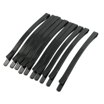 Abbildung von sourcing map 12 Stück Haarspangen Damen 65mm Metall Haarklammer Haarpin Haarclip Haar Clip schwarz