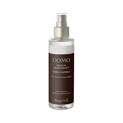 Abbildung von Bottega Verde, Uomo Nero d&#039;Ambra Deodorant Parfum mit Extrakten aus Edelhölzern (150 ml)
