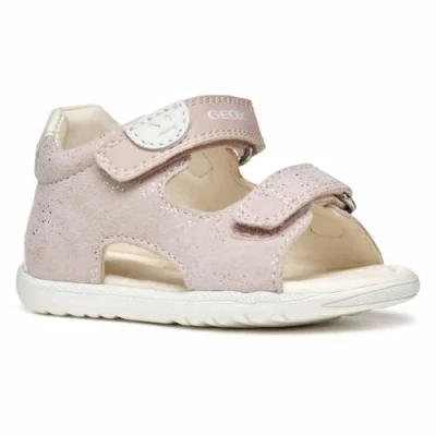 Abbildung von Geox Macchia GIR Trekkingsandale für Kinder, Größe: 24, Rose off white Schuhe