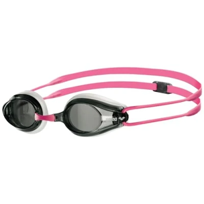 Abbildung von arena Tracks Unisex Wettkampf Schwimmbrille für Erwachsene, mit Antibeschlag Gläsern, UV Schutz, 4 Austauschbare Nasenstege, Silikondichtungen