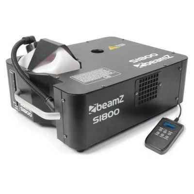 Abbildung von BeamZ S1800 DMX Nebelmaschine 2in1, vertikal, horizontal 1800 Watt Rauchmaschine Party Nebel für professionelle Shows, Veranstaltungen, Hochzeiten, DJs, und Partys