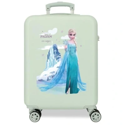 Abbildung von Disney Frozen Arendelle is Magic Kabinenkoffer, grün, 38 x 55 20 cm, starr, ABS, Seitliche Zahlenschloss, 34 l, 2 kg, 4 Doppelrollen, Handgepäck, Talla única, Kabinenkoffer