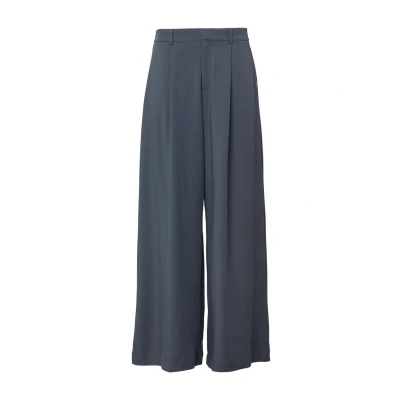 Abbildung von QS MIT Weitem Stoffhose, Damen, Größe: 42x30, Dunkelgrau
