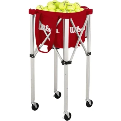 Abbildung von Wilson Ballwagen, Tennis Teaching Cart, für bis zu 150 Bälle, rot, WRZ541000