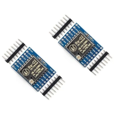 Abbildung von TECNOULAB 2 Stück SX1278 LoRa 433 MHz Ra 02 Ra02 Spread Spectrum Wireless Transmission Plug
