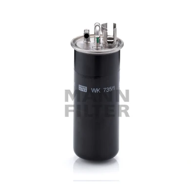 Abbildung von MANN FILTER WK 735/1 Kraftstofffilter Leitungsfilter 10 AUDI: A6 C6 Allroad, Avant, Limousine