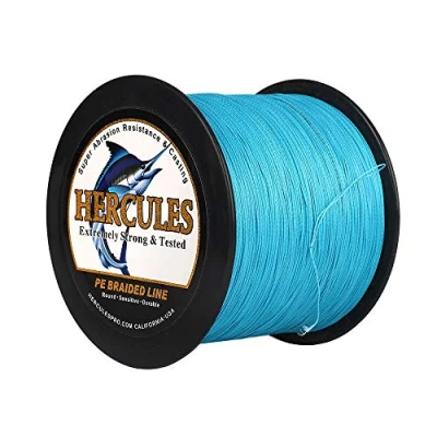 Abbildung von HERCULES Super Cast 100m 2000m Yards Geflochtene Angelschnur 10lb 300lb Test für Salzwasser Süßwasser PE Geflecht Fischdraht Superline 8 Stränge