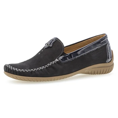Abbildung von Gabor Mokassin &quot;FLORENZ&quot;, Slipper, Schlupfschuh mit Gummizug, Weite G (=weit)
