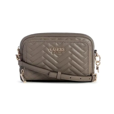 Abbildung von Guess Anning Camera Umhängetasche, Damen, Größe: One Size, Dark taupe
