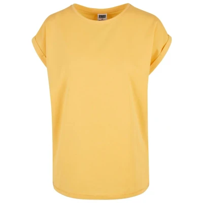 Abbildung von Urban Classics Extended Shoulder Tshirt basic, Damen, Größe: 3XL, Dimyellow