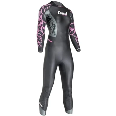 Abbildung von Cressi Women&#039;s Kuwae Lady Monopiece Swimsuit 2/3/4mm, Schwarz/Flieder, S/2