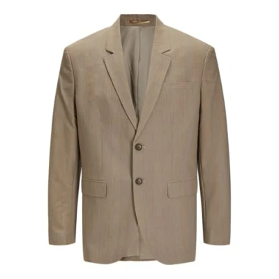 Abbildung von JACK&amp;JONES Herren Jprbushwick Harry Blazer Reg Noos Anzugjacke, Greige/Checks:Regular FIT, 56