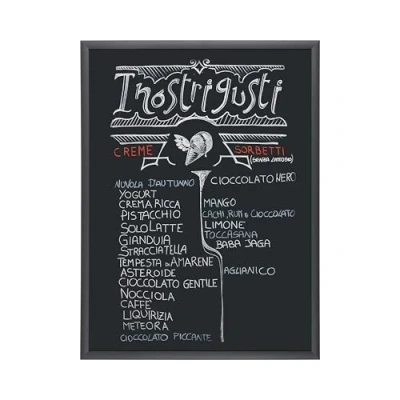 Abbildung von Bi Office, Blackboard Kamashi Tram, Kreidetafel mit Schwarz MDF Rahmen, 60x45cm