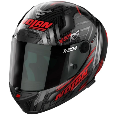 Abbildung von Nolan Motorradhelm X 804 RS Ultra Carbon Spectre schwarz / rot Integralhelm