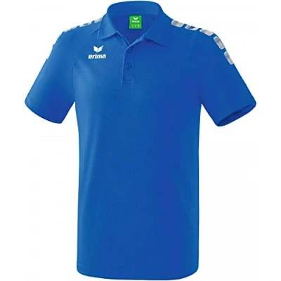 Abbildung von Erima Unisex Kinder Essential 5 c Poloshirt, New Royal/Weiß, 152 EU