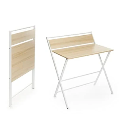 Abbildung von InnovaGoods Klappbarer Ablage Tablezy Schreibtisch, Engineering Holz Edelstahl, Bunt, Estándar