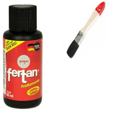 Abbildung von Fertan Rostentferner, Rostkonverter Der perfekte Rostumwandler inkl. Pinsel von E Com24 (Fertan 30 ml)