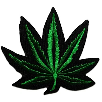 Abbildung von Catch the Patch Aufnäher Bügelbild, Aufbügler, Applikationen, Patches, Flicken, zum aufbügeln, Polyester, Cannabis Marijuana Weed Größe: 9 x 8 cm