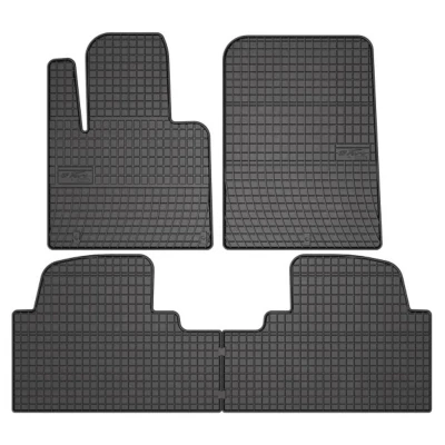 Abbildung von FROGUM 546047 Fußmattensatz Gummi vorne und hinten 4 schwarz Maßgefertigt HYUNDAI: SANTA FE 3, KIA: SORENTO 3