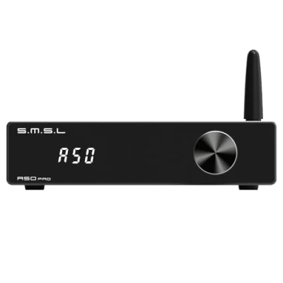 Abbildung von S.M.S.L A50Pro Verstärker,LPF&amp;HPF,2.1 Kanal Audio Verstärker,100W Bass Ausgangsleistung, HiFi Bluetooth 5.0 Stereo Verstärker,Unterstützt HDMI (ARC),Passiver Subwoofer,MA12070P*2 Chip