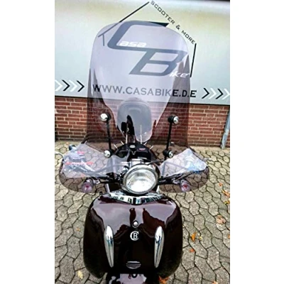 Abbildung von Windschild Getönt Roller Windabweiser Windschutz Retroroller Motorroller Scooter