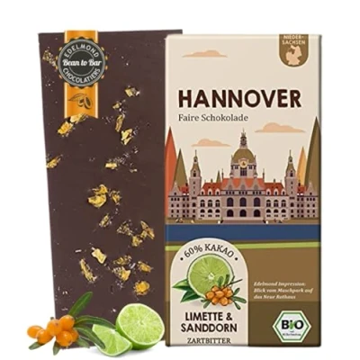 Abbildung von HANNOVER Fair Trade Stadt Schokolade/Limette und Sanddorn/Bio &amp; Fairtrade Kakao (1 Tafel, 75g)
