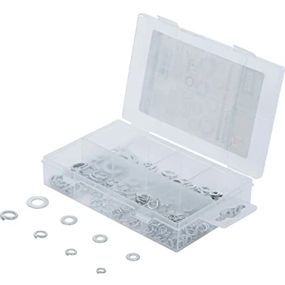 Abbildung von BGS Diy 98073 Federringe / Unterlegscheiben Sortiment Ø 4 8 mm 250 tlg.