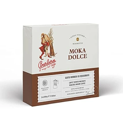 Abbildung von Caffè Barbera dal 1870 Gemahlener Kaffee Süße Moka Mischung 500 gr