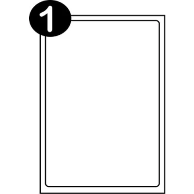Abbildung von SmithPackaging A4 selbstklebende Adress Etiketten, 1 Etikett pro Blatt, 100 199,6 x 289,1 mm, Etiketten