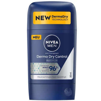 Abbildung von 5x NIVEA MEN Deodorant Stick/ Anti Transpirant Derma Dry Control 50ml