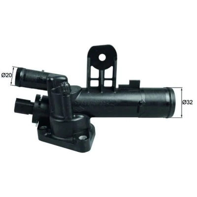 Abbildung von MAHLE ORIGINAL TI 247 83 Kühlwasserthermostat mit Dichtung RENAULT: Megane 3 Grandtour, CLIO 3, Schrägheck, DACIA: Duster SUV, LOGAN MCV 2