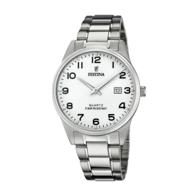 Abbildung von Festina Acero Clasico Uhr, Herren, Größe: One Size, White