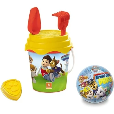 Abbildung von Mondo Toys BUCKET Set + WATER CAN PAW PATROL Sandeimer ø17 cm mit Giesser 6 Teiliges Strandspielzeug für Kinder ab 3 Jahren, Strandset 28243