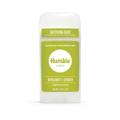 Abbildung von Humble alles natürlich Deodorant, Aluminium und Paraben, Cruelty Free Männer Frauen Deodorant Bergamotte Ingwer 1 Packung