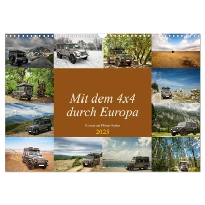 Abbildung von Mit dem 4x4 durch Europa (Wandkalender 2025 DIN A3 quer), CALVENDO Monatskalender