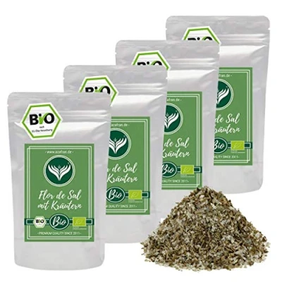 Abbildung von Azafran BIO Flor de Sal mit Kräutern Kräutersalz Fleur Sel Salzblume 1kg
