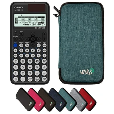 Abbildung von CALCUSO Sparpaket Türkis mit Taschenrechner Casio FX 87DE CW ClassWiz