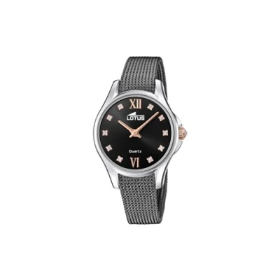 Abbildung von Lotus Damen Fashion Uhr Bliss in der Farbe Schwarz mit Edelstahlarmband, Gehäusedurchmesser: 33mm, 18799/3